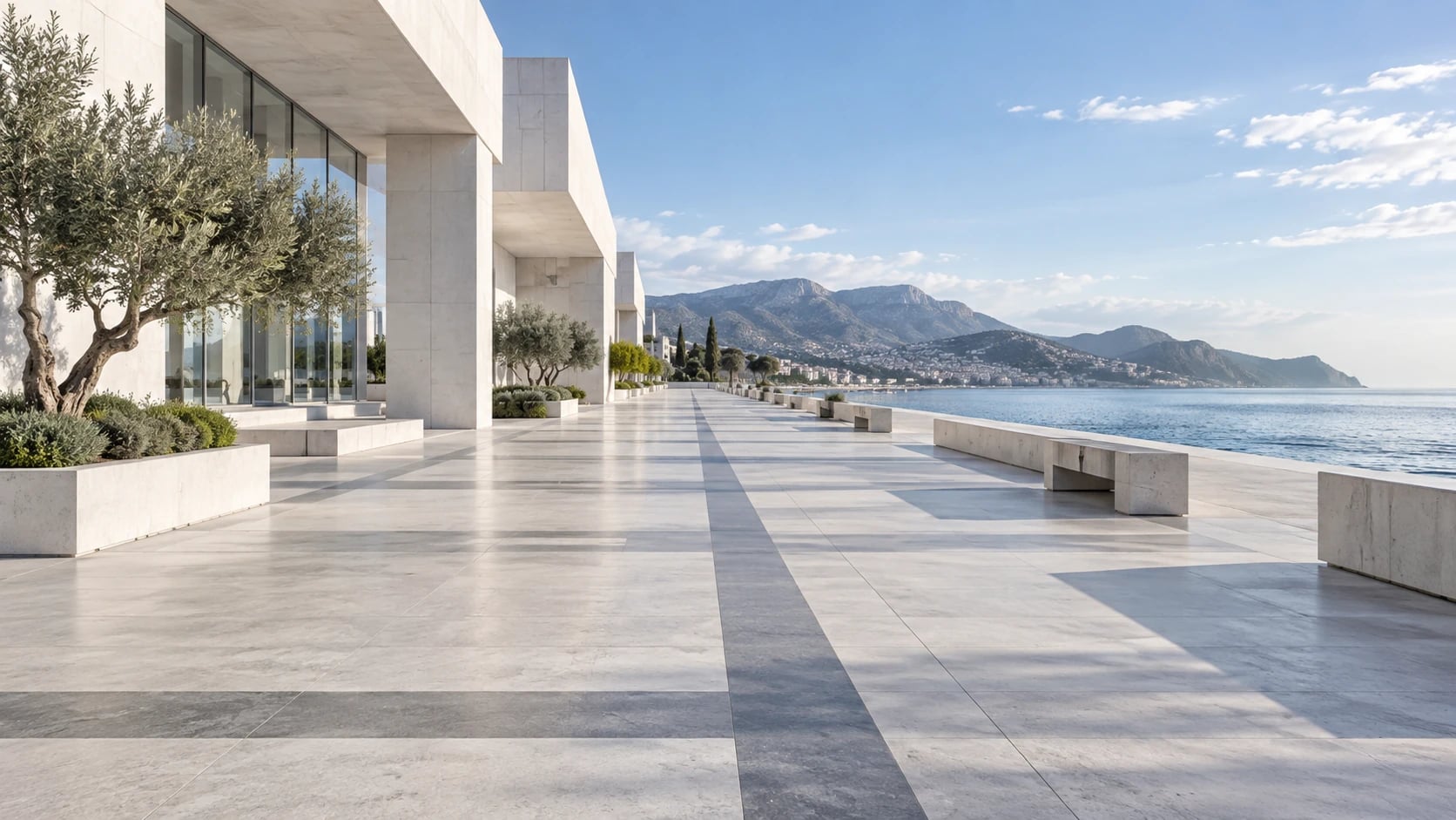 Šviesios modernios architektūros ir infrastruktūros linijos