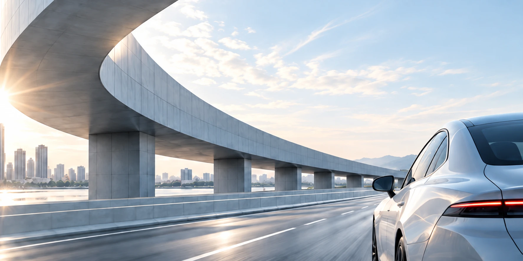 Modernus kelias ir viadukas